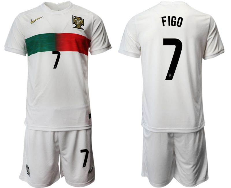Men 2022 World Cup National Team Portugal away white #7 Soccer Jersey